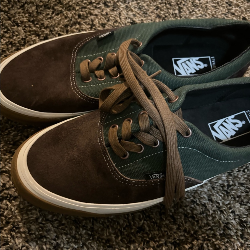 Vans Green and Brown Men's Shoes